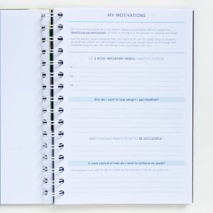 my motivations page nutrition journal
