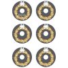 Gold and black wreath wine glass tags