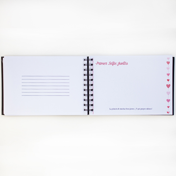 Album san valentin corazon paginas interiores escritura