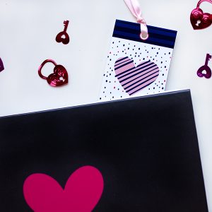 Marcapaginas san valentin en album fotos detalle